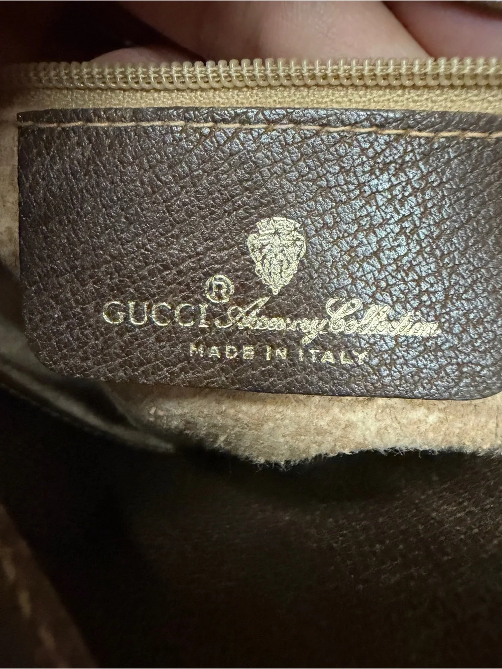 Gucci Beige Brown GG Canvas Hobo with Green-Red Web Stripe